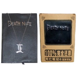 Death Note Notebook y Collar de L de Metal