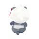 Hello Kitty Keychain Dressed Bear - White